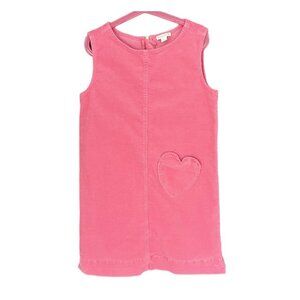Crewcuts Pink Corduroy Jumper With Heart Pocket Girls Size 10